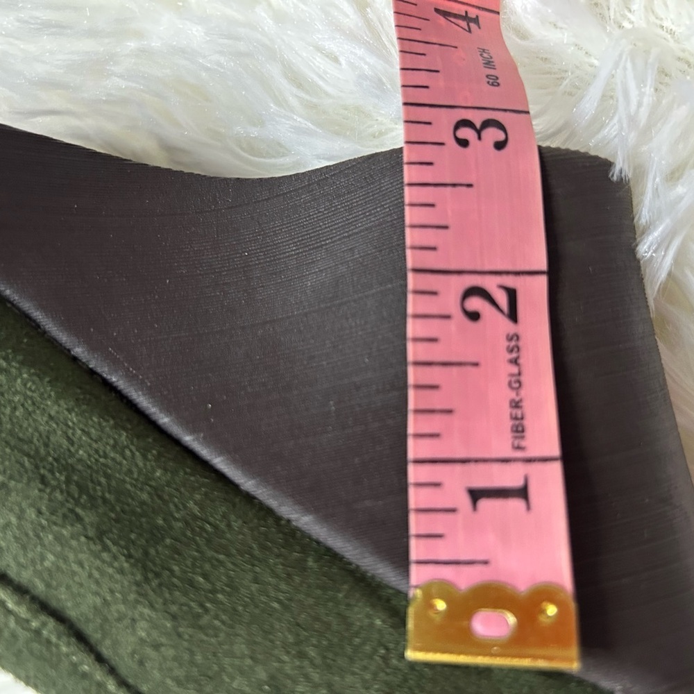 Vintage American Eagle Olive Green Suede Loafers w/ Brass Buckle — Women’s - Picture 6 of 7